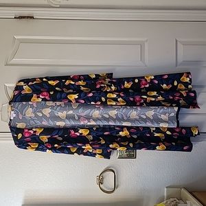 LulaRoe Floral Sarah Sweater Duster S NWT